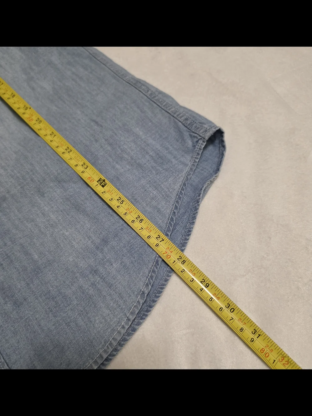 J.Crew Jeans Classic Fit Chambray Denim Short Sleeve Shirt Mens Medium Blue